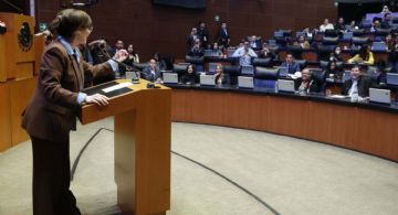 Lilly Téllez estalla contra Noroña desde tribuna: “a ver idiota, llora por Carlos Manzo” (Video)