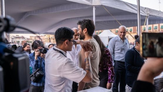 Instalan módulo de vacunación contra Covid-19, sarampión y tétanos en el Zócalo