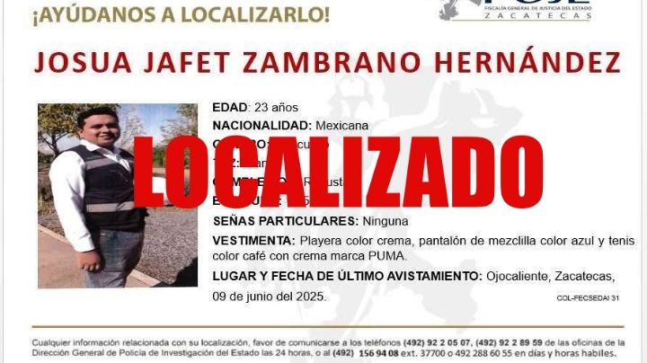 Tras cinco meses secuestrado, liberan a hijo del alcalde de Ojocaliente, Zacatecas