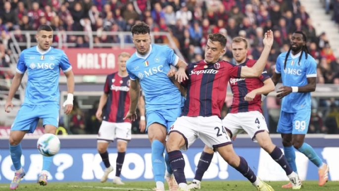 La sequía goleadora del Napoli continúa tras la derrota por 2-0 ante el Bologna en la Serie A