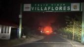 Foto ilustrativa de la nota titulada: Noche violenta en Chiapas: enfrentamientos, vehículos incendiados y bloqueos en Villaflores