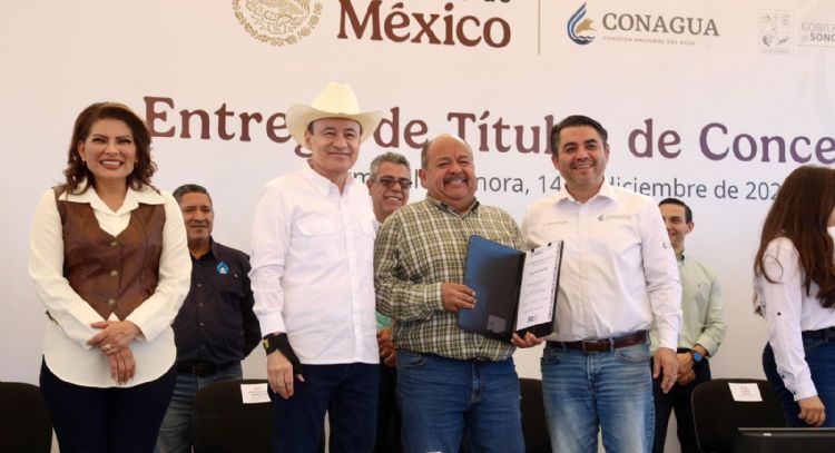Gobiernos de Sheinbaum y Durazo fortalecen al campo sonorense con títulos de concesión de agua