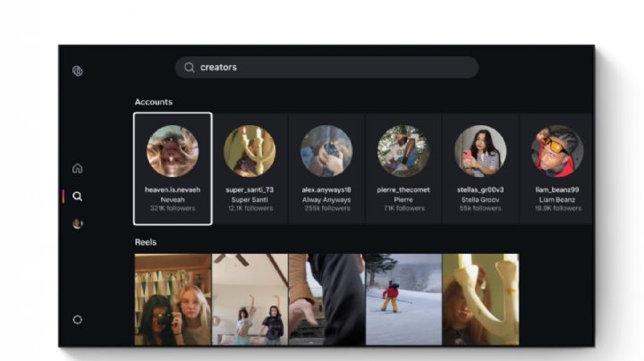 Instagram, ahora también en el televisor para ver los reels con amigos