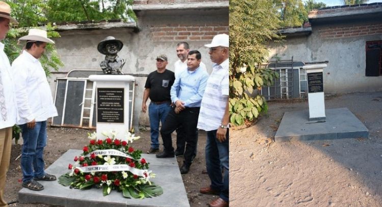 Derriban busto de Hipólito Mora, exlíder y fundador de las autodefensas; culpan a Los Viagras