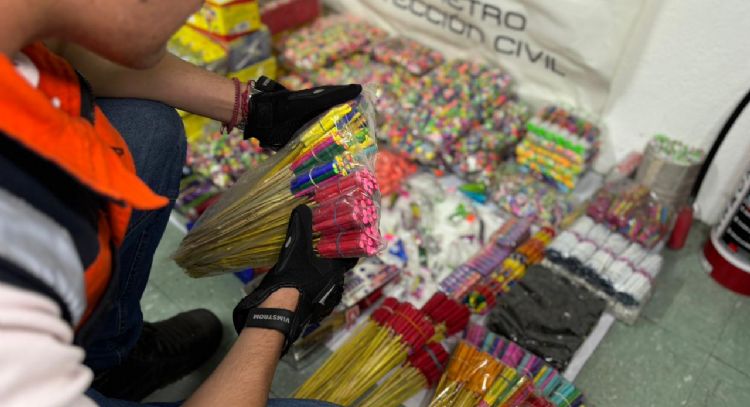 Decomisan 327 kilos de pirotécnica en el Metro, la mayoría en la estación Merced