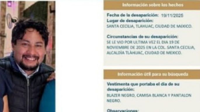 Profesor del Conalep Xochimilco desaparece; familiares exigen búsqueda efectiva