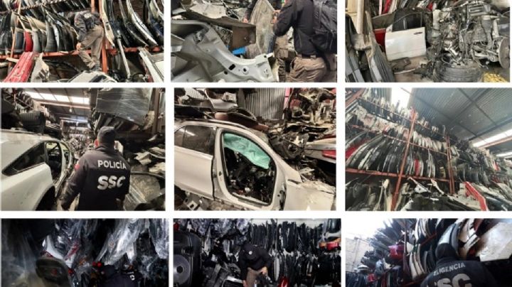 Aseguran mil 863 toneladas de autopartes en CDMX