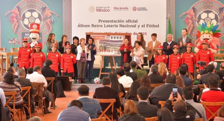 Lotería Nacional lanza Álbum Retro rumbo al Mundial 2026