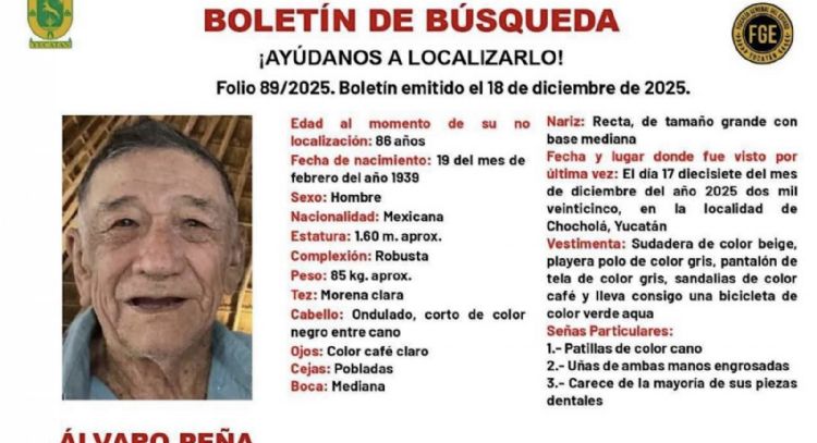 Un hombre de 86 años murió atropellado por el Tren Maya; estaba en calidad de desaparecido