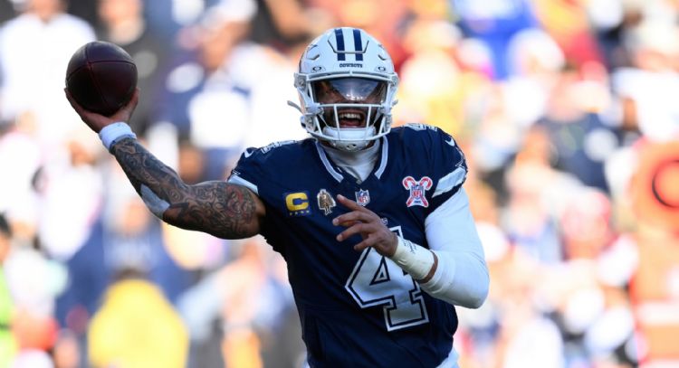 Dak Prescott lanza para 307 yardas y 2 touchdowns; Cowboys superan a Commanders