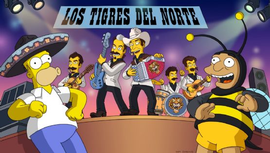 Los Tigres del Norte llegan a Los Simpson con un corrido inédito