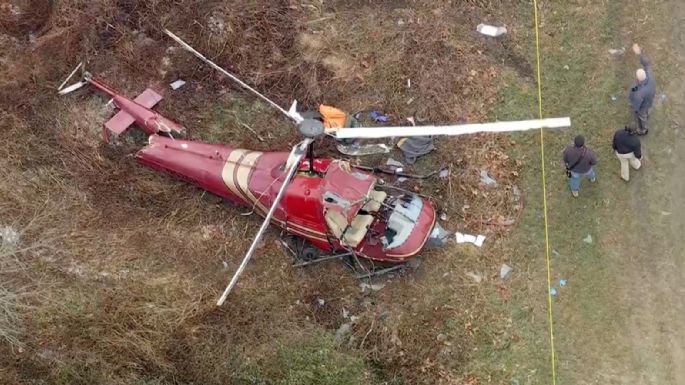 Un muerto y un herido en choque de helicópteros en Nueva Jersey (Video)