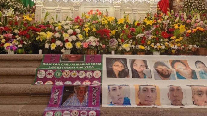 Madres buscadoras de Michoacán realizan misa de fin de año para pedir por personas desaparecidas