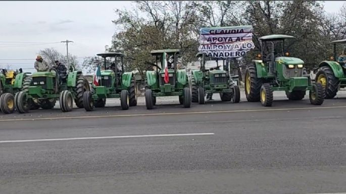 Agricultores de Coahuila bloquean parcialmente la carretera Piedras Negras-México