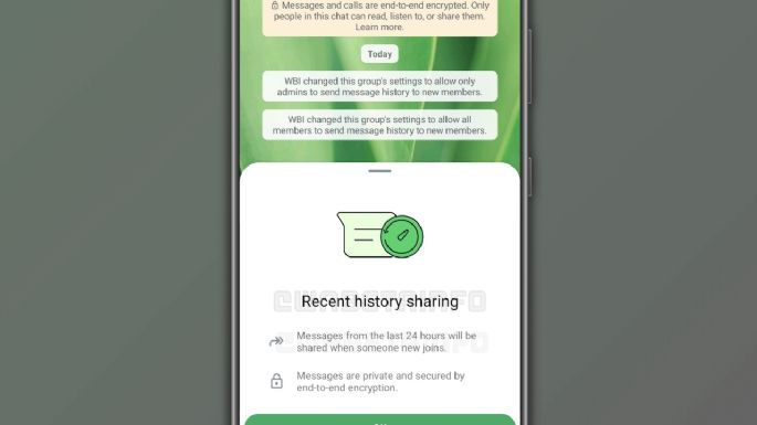 WhatsApp ayudará a nuevos integrantes de grupos a ponerse al día con historial de mensajes recientes