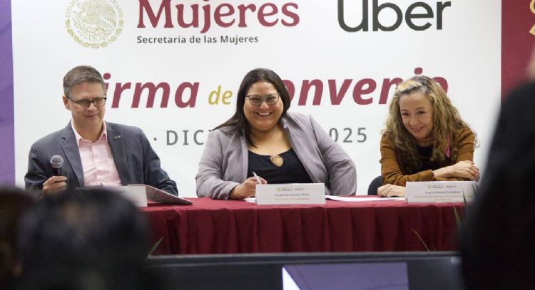 Secretaría de las Mujeres acuerda con Uber donar 18 mil viajes