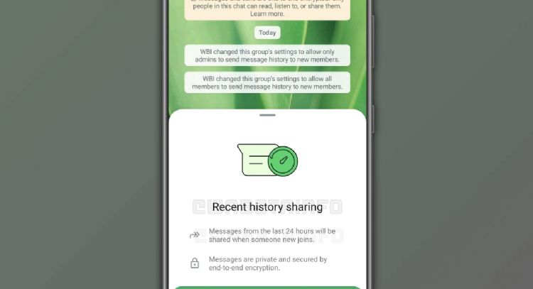 WhatsApp ayudará a nuevos integrantes de grupos a ponerse al día con historial de mensajes recientes