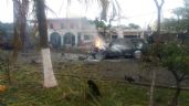 Foto ilustrativa de la nota titulada: FGR investiga la explosión del coche bomba en Coahuayana, Michoacán