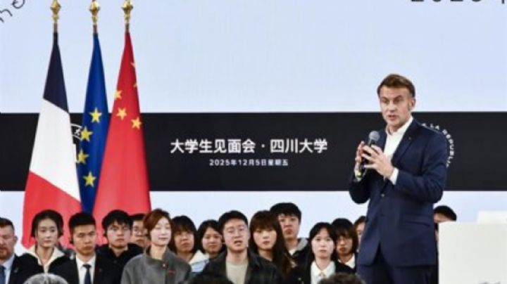 Macron amenaza con responder con aranceles europeos al superávit comercial de China