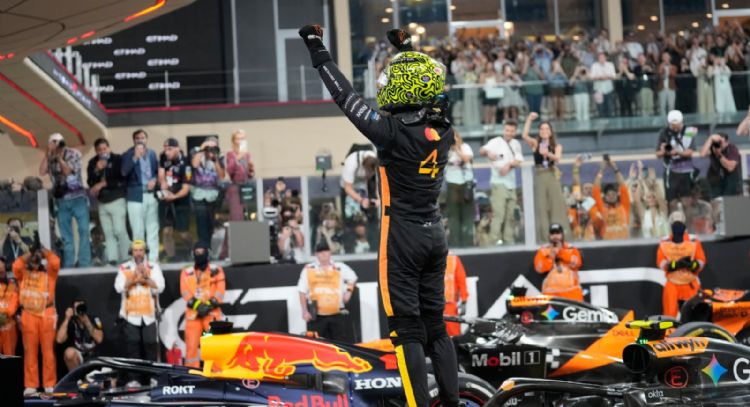 Lando Norris de McLaren gana su primer título de F1 tras terminar tercero en el GP de Abu Dabi