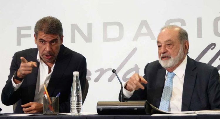 Carlos Slim y Arturo Elías Ayub se reúnen en privado con el presidente de la Suprema Corte