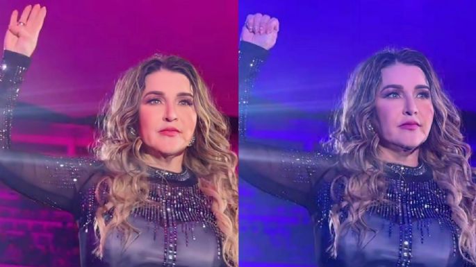 Alicia Villarreal hace señal de auxilio durante un concierto (Video)