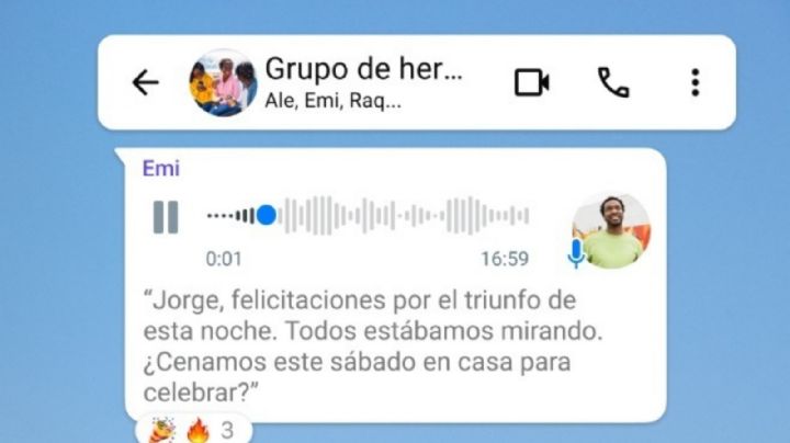 WhatsApp permitirá recibir las transcripciones de los mensajes de voz de manera automática