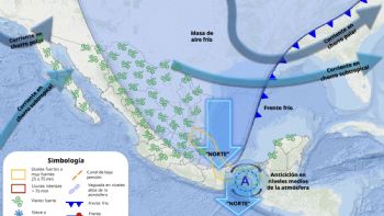 Amenaza nueva masa de aire frío a partir de la siguiente fecha; así lloverá entre lunes y jueves