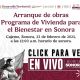 Arranque de obras del Programa de Vivienda para el Bienestar en Sonora