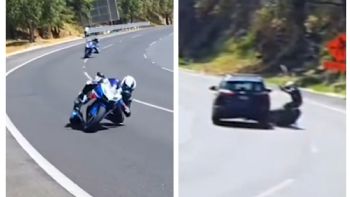 Graban accidente de motociclista en la autopista México-Cuernavaca (Video)