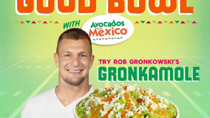 Rob Gronkowski, leyenda de la NFL, promueve consumo de aguacate mexicano para el Super Bowl