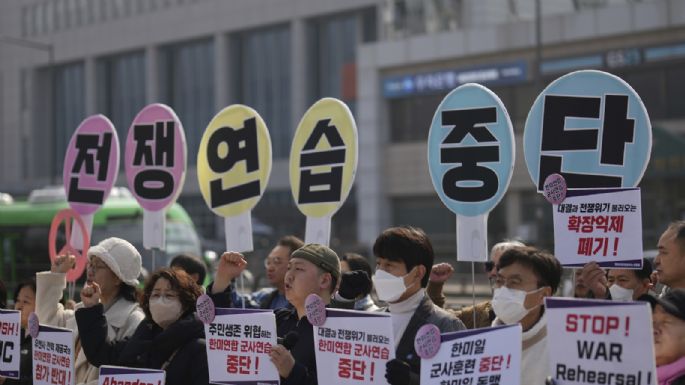 Norcorea lanza misiles al mar tras inicio de maniobras de EU con fuerzas surcoreanas