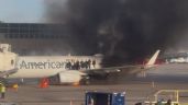 Avión de American Airlines se incendia en aeropuerto de Denver (Video)