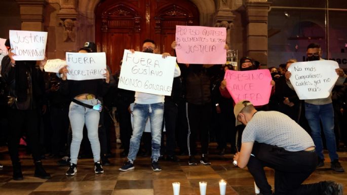 Policías de Puebla exigen salida de secretario de seguridad municipal