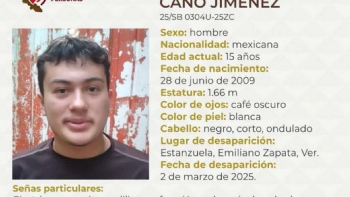 Víctor, estudiante de 15 años, aparece sin vida tras ser reportado desaparecido en Veracruz