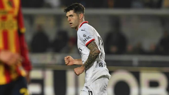 Pulisic marca dos goles en la victoria del Milan 3-2 ante el Lecce