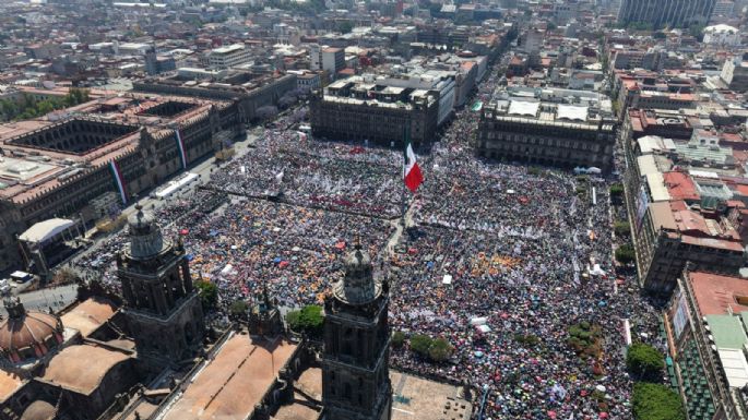 Más de 350 mil personas asistieron a la asamblea de Sheinbaum, según el gobierno de la CDMX