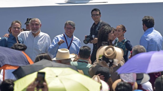 Así se disculparon Adán Augusto, Velasco, Alcalde y Monreal por dar la espalda a Sheinbaum