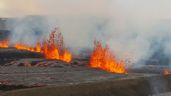 Foto ilustrativa de la nota titulada: Volcán entra en erupción en Islandia tras la evacuación de pueblo y un balneario