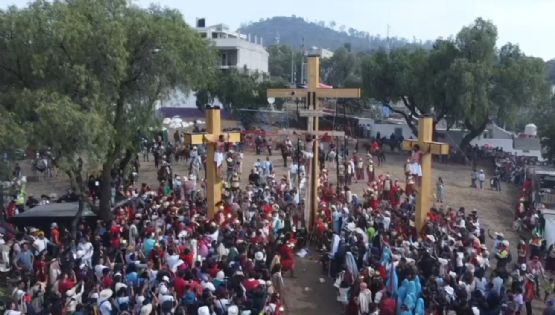 Reportan saldo blanco en la representación de la Pasión de Cristo en Iztapalapa (Video)