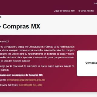 Ya está en línea Compras MX, el nuevo portal de contrataciones públicas que sustituye a Compranet