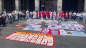 Foto ilustrativa de la nota titulada: Colocan fichas de búsqueda en el centro de Cuernavaca; madres exigen audiencia con la gobernadora