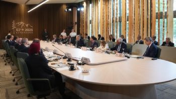 Sheinbaum propone Cumbre Mundial por el Bienestar; aboga en el G7 por migrantes