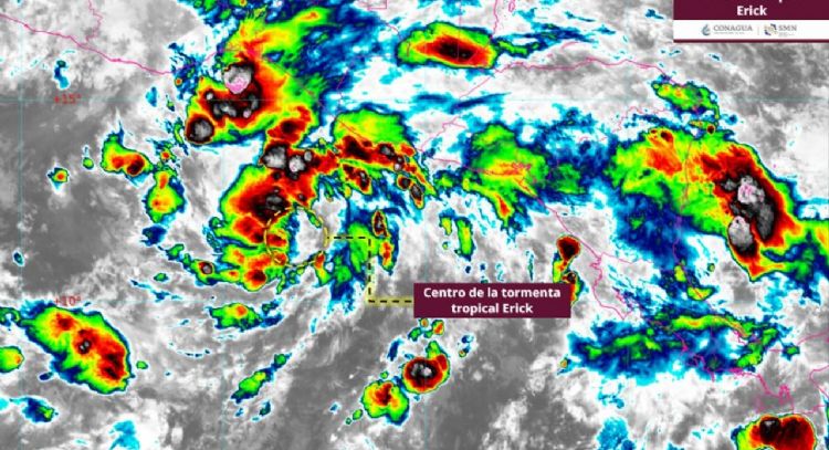Se forma la tormenta tropical Erick; amenaza con ser huracán categoría 2