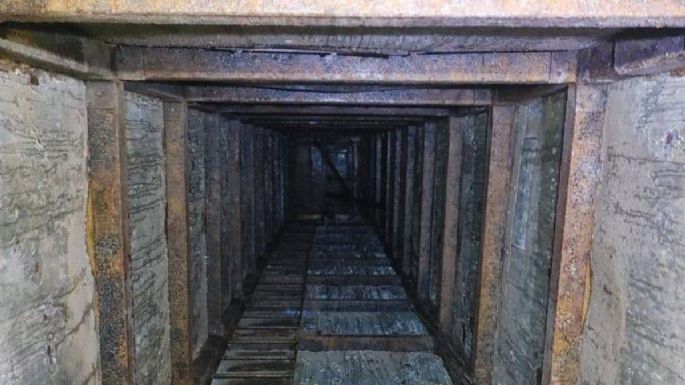 Descubren narcotúnel de 600 metros de longitud que conecta Tijuana con EU