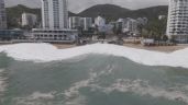 Foto ilustrativa de la nota titulada: Mar de fondo arrastra a turistas en Acapulco (Video)