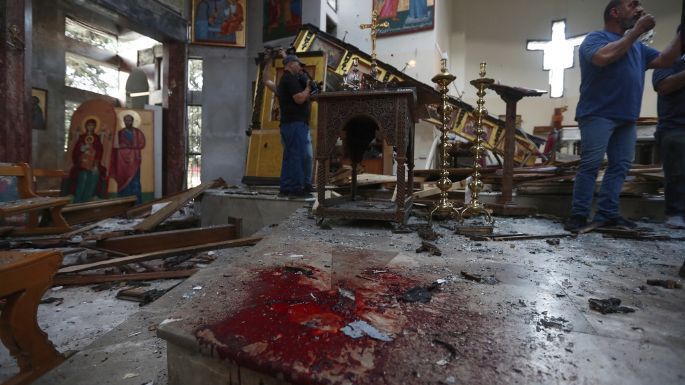 Al menos 13 cristianos mueren en un atentado contra una iglesia en Damasco