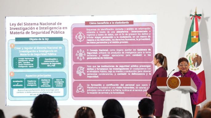 Reforma a Ley de Investigación e Inteligencia no invade seguridad de las personas: Ernestina Godoy