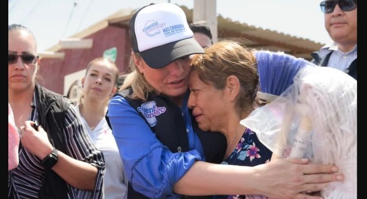 Gobernadora de Chihuahua coordina entrega de apoyos a damnificados por lluvias