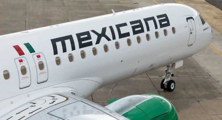 Mexicana recibe el primero de 20 aviones de la empresa brasileña Embraer